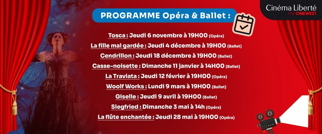 actualité Programme Opéra & Ballet